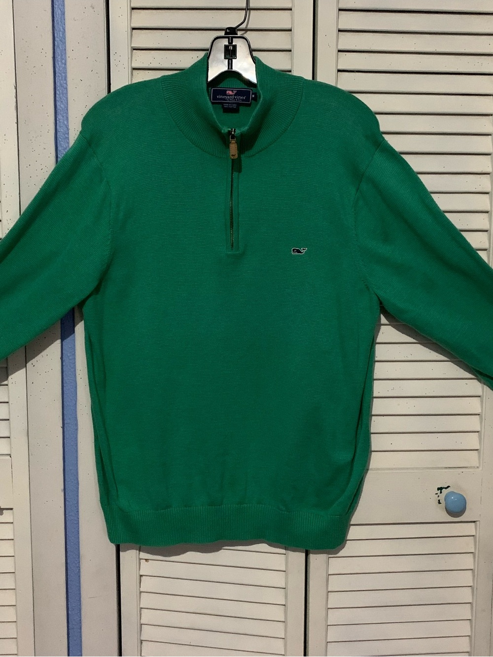Vineyard Vines Dark Green 1/4 Zip pullover Sweater